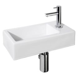 Differnz fonteinset Helios incl. kraan rechts - wit