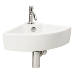 Differnz Fonteinset Keres Hoek - Wit - incl. kraan