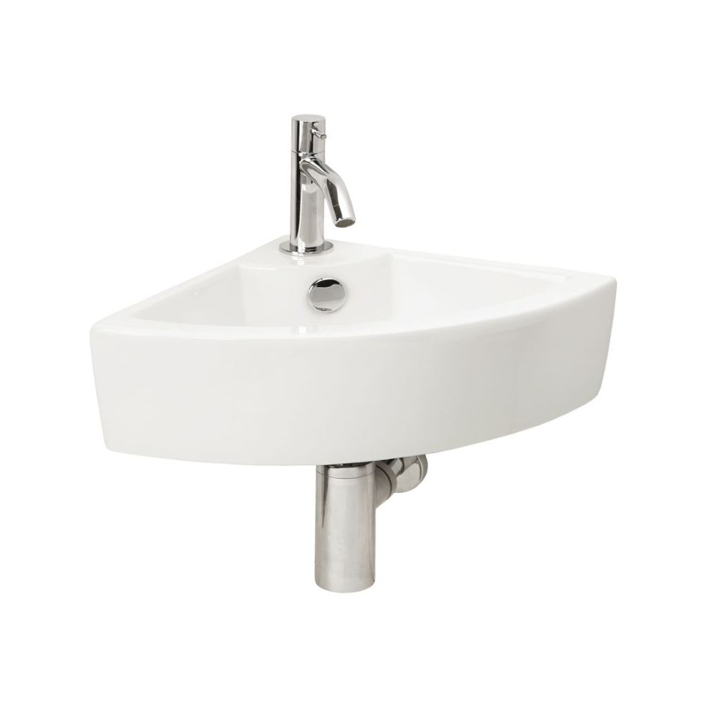 Differnz Fonteinset Keres Hoek - Wit - incl. kraan