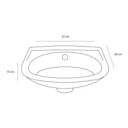 Differnz fonteinset Gaia - wit