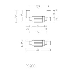 PIET BOON PB200 toiletrolhouder mat RVS