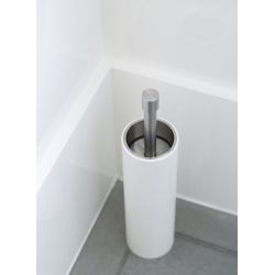 PIET BOON PB302 toiletborstel staand RVS/wit corian
