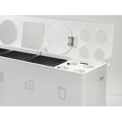 Rond klepje tbv Functionals afvalscheidingssysteem Ditch - wit