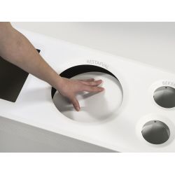 Rond klepje tbv Functionals afvalscheidingssysteem Ditch - wit