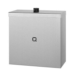 Qbic-line afvalbak gesloten 9l RVS QWBC9 SSL