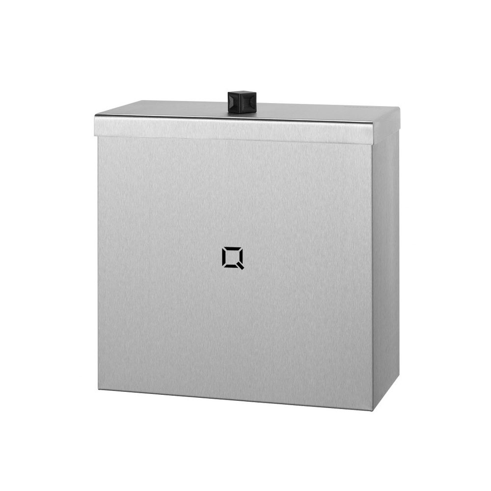 Qbic-line afvalbak gesloten 9l RVS QWBC9 SSL