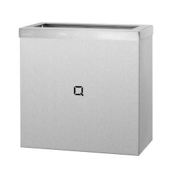 Qbic-line afvalbak open 9l RVS QWBO9 SSL