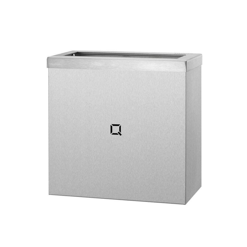 Qbic-line afvalbak open 9l RVS QWBO9 SSL