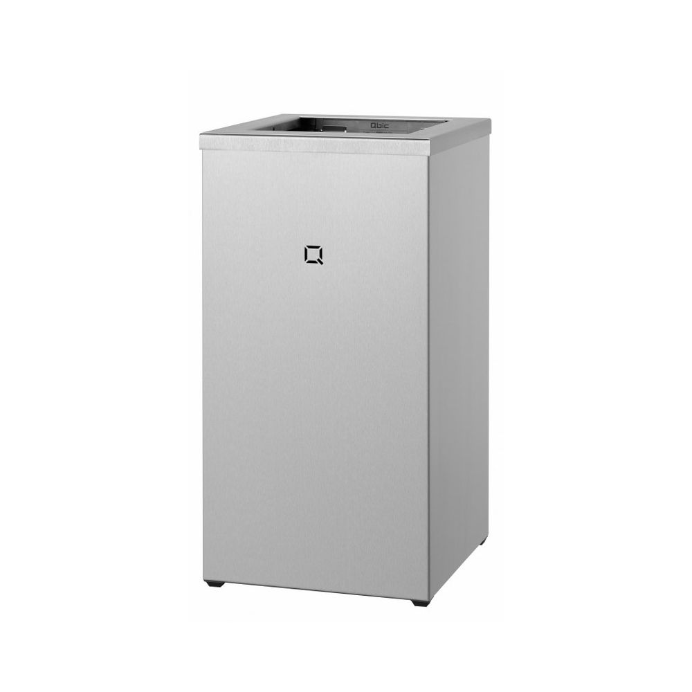 Qbic-line afvalbak open 30l RVS QWBO30 SSL