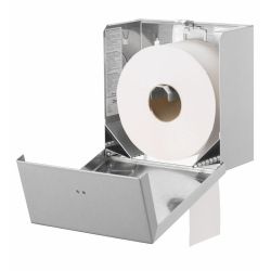 Qbic-line jumboroldispenser klein RVS QTR1S SSL