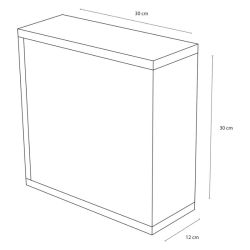 Differnz Spiegelkast Quadro 30x30x12 Wit