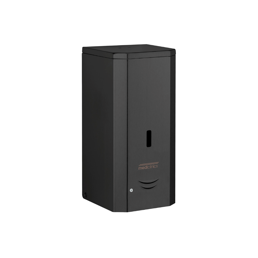 Mediclinics foamzeepdispenser automatisch RVS-zwart 1000ml DJ0037AB