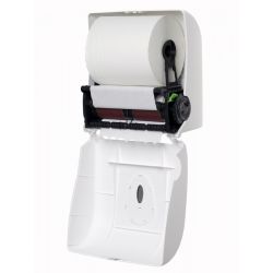 PlastiQline handdoekroldispenser kunststof wit mini PQSACDK