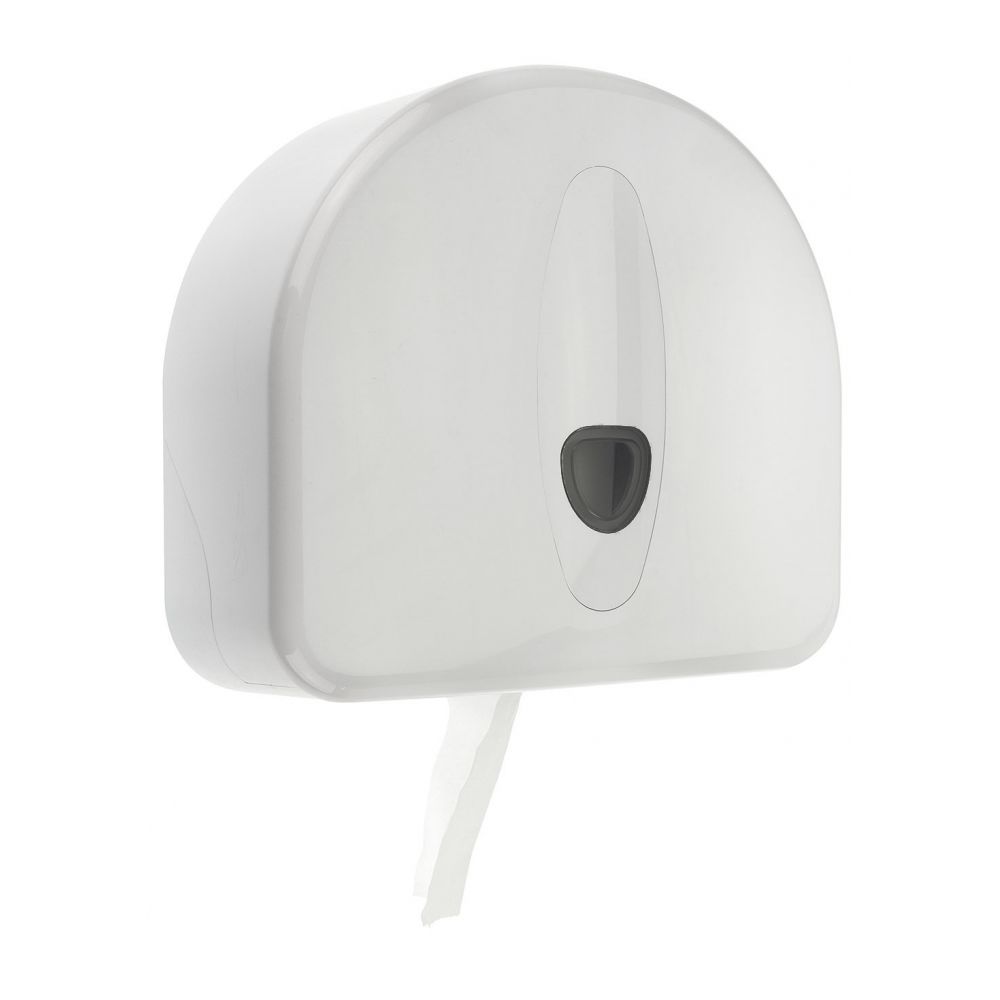 PlastiQline 2020 kunststof jumboroldispenser mini plus restrol wit - PQ20MiniSRJ