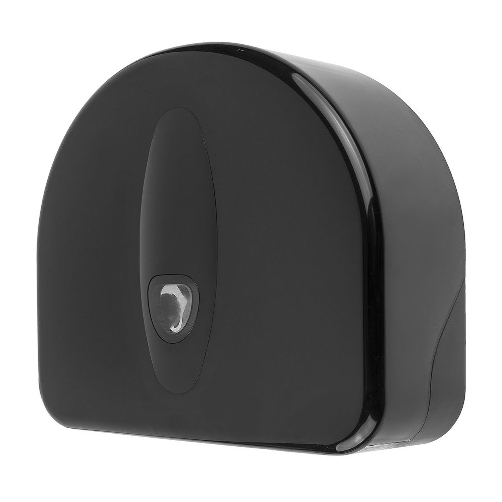 PlastiQline 2020 kunststof jumboroldispenser mini plus restrol zwart - PQB20MiniSRJ