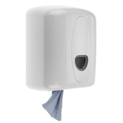 PlastiQline 2020 kunststof midi poetsroldispenser wit - PQ20MidiC