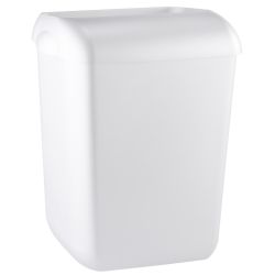PlastiQline afvalbak semi-open wit 55l PQA55
