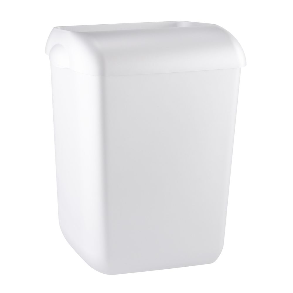 PlastiQline afvalbak semi-open wit 55l PQA55