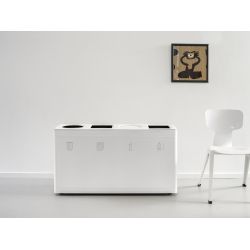 Functionals Ditch 4 afvalscheidingssysteem  - wit