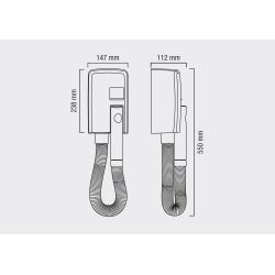 Valera wandhaardroger Hotello BLDC 1500W - wit