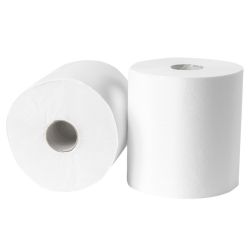 Poetsrol midi cellulose wit 2 laags