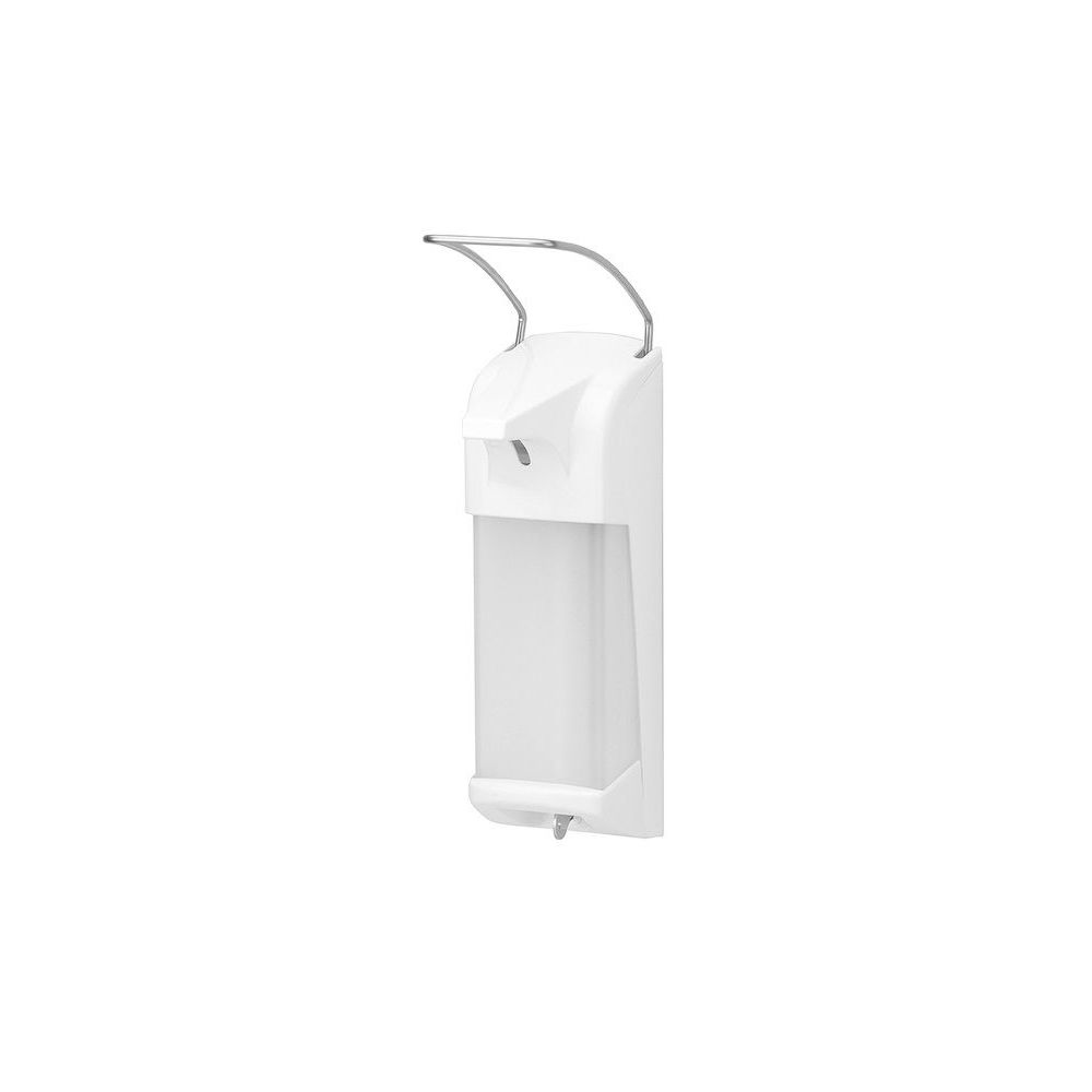 MediQo-line zeep- & desinfectiemiddeldispenser 1000 ml incl. afsluitplaat - wit