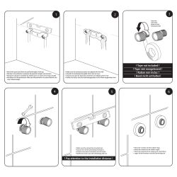 Differnz Thermoline doucheset vierkant - zwart