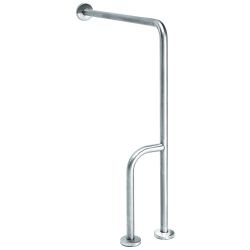 MediQo-line right-angled bar wall-floor RVS BSI020CS