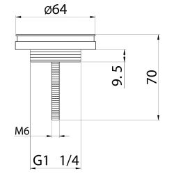 Differnz Helios fonteinset marmer - kraan kruis chroom
