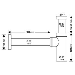 Differnz Flat fonteinset beton lichtgrijs - kraan recht mat chroom
