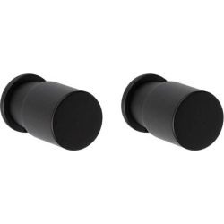 PIET BOON PB25 set van 2 haken 25mm mat zwart