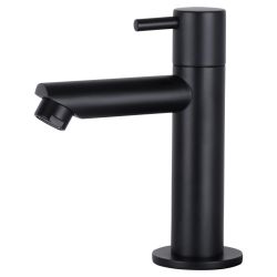 Differnz Ribble fonteinset bombai black - natuursteen - kraan recht mat zwart