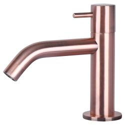 Differnz Solid fonteinset solid surface - kraan gebogen rood koper