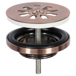 Differnz Solid fonteinset solid surface - kraan gebogen rood koper