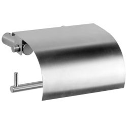 Kursaal toiletrolhouder met klep RVS