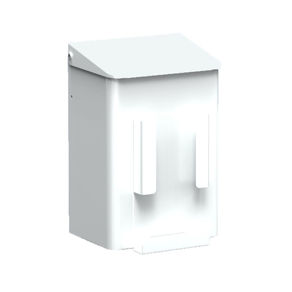MediQo-line hygiënebak 6 liter wit + zakjeshouder MQWB6HBHP