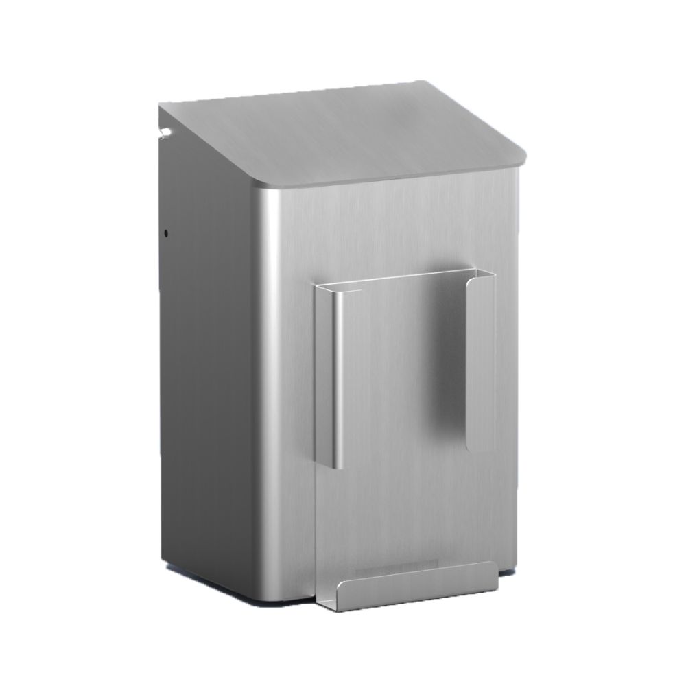 MediQo-line hygiënebak 6 liter aluminium + zakjeshouder MQWB6HBHA