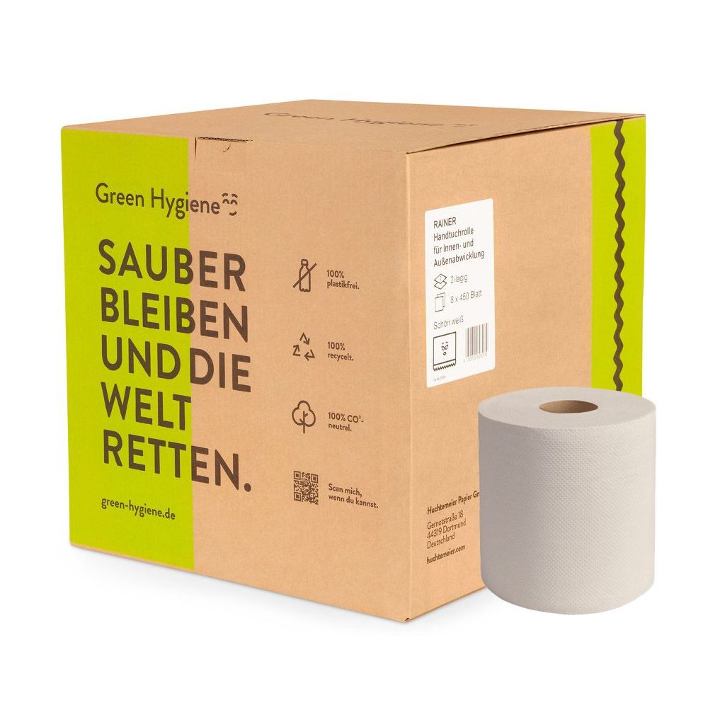 RAINER - Midi poetsrollen 100% gerecycled 2laags/450 vel