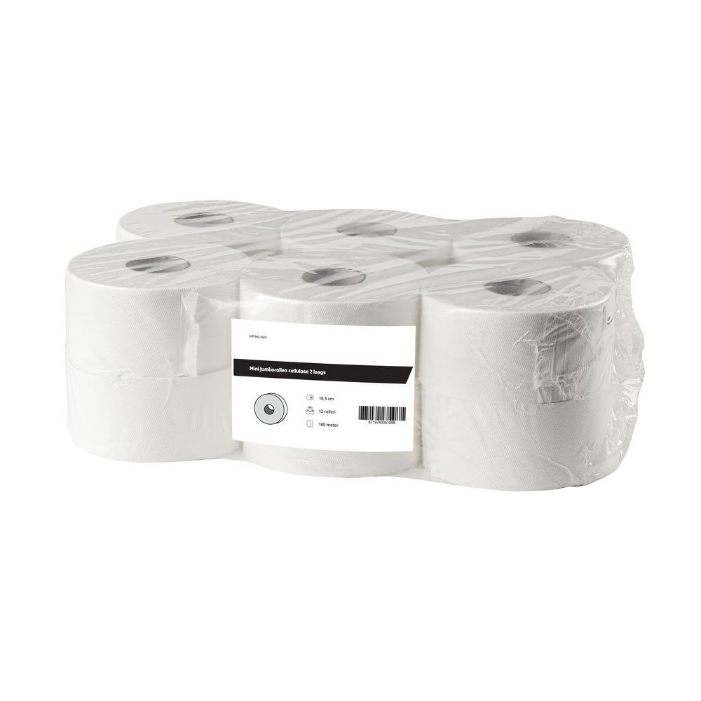 Toiletpapier Mini Jumbo cellulose 2 laags