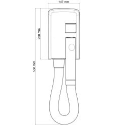 Valera wandhaardroger Hotello Shaver 1200W - zwart