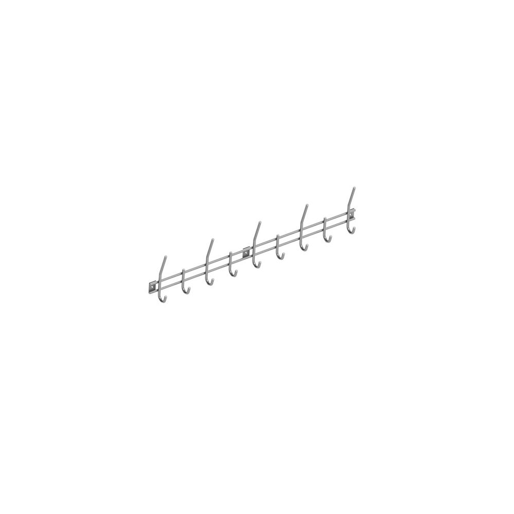 Garderobe 9 haken RVS