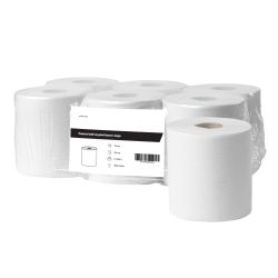 Poetsrol midi recycled tissue 1 laags - 6 rollen