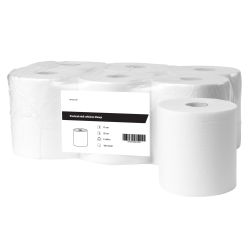 Poetsrol midi cellulose wit 2 laags - 6 rollen