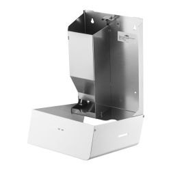 MediQo-Line dispenser klein voor maandverband en tampons - RVS/wit