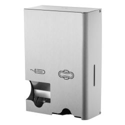 MediQo-Line dispenser klein voor maandverband en tampons - RVS FPP