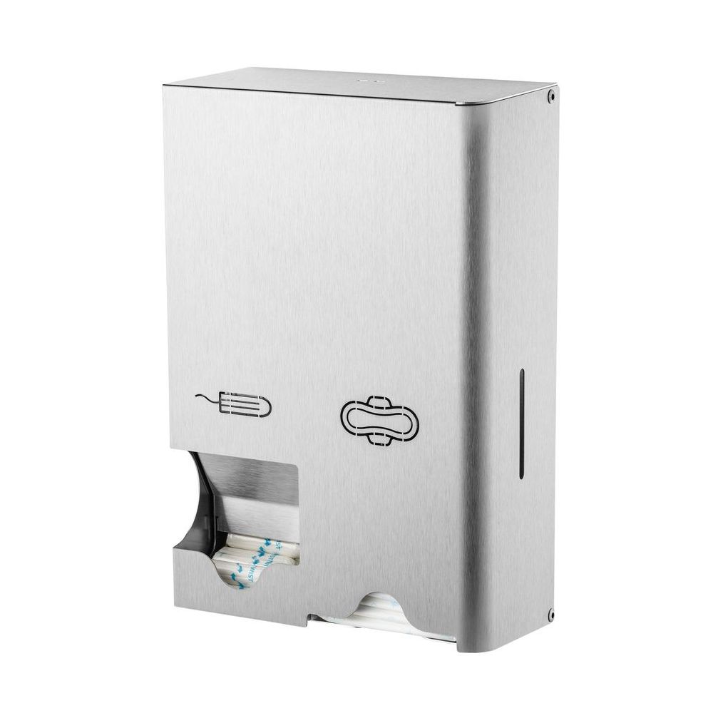 MediQo-Line dispenser klein voor maandverband en tampons - RVS