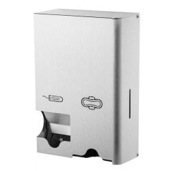 MediQo-Line dispenser klein voor maandverband en tampons - RVS