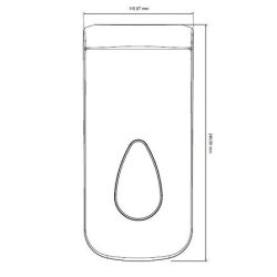 PlastiQline zeepdispenser 900ml refill PQSoap9 - wit