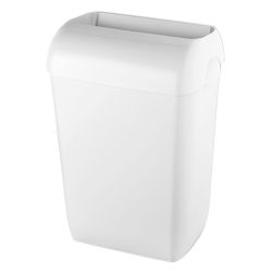 PlastiQline afvalbak 23l  met deksel PQA23 - wit