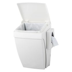 Plastiqline hygiënebak 8l met kniebediening PQHBS - wit